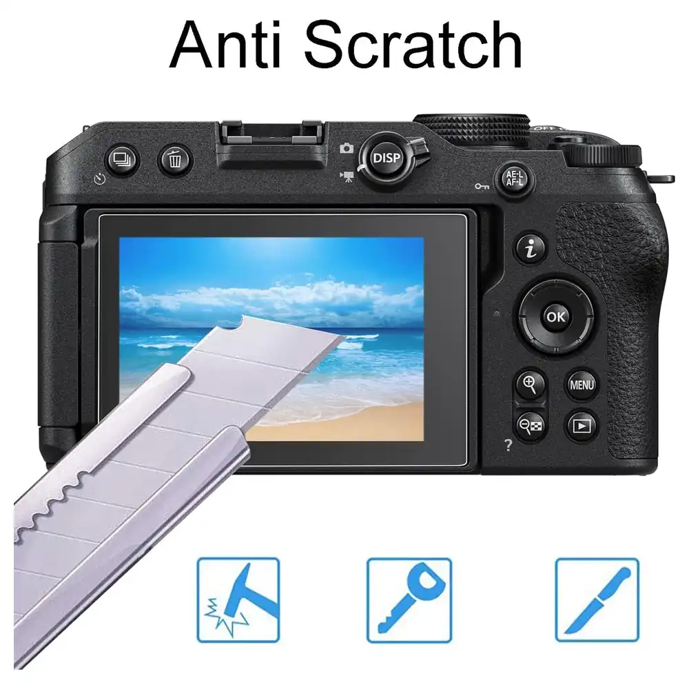 eWINNER 2 Pack 9H Tempered Glass LCD Screen Protector for Nikon Z30 Camera, 0.3mm Ultra-Thin Optical Glass with 2.5D Rounded Edges, Anti-Scratch Bubble-Free - 1T-KH8O-VB07 - Image 2