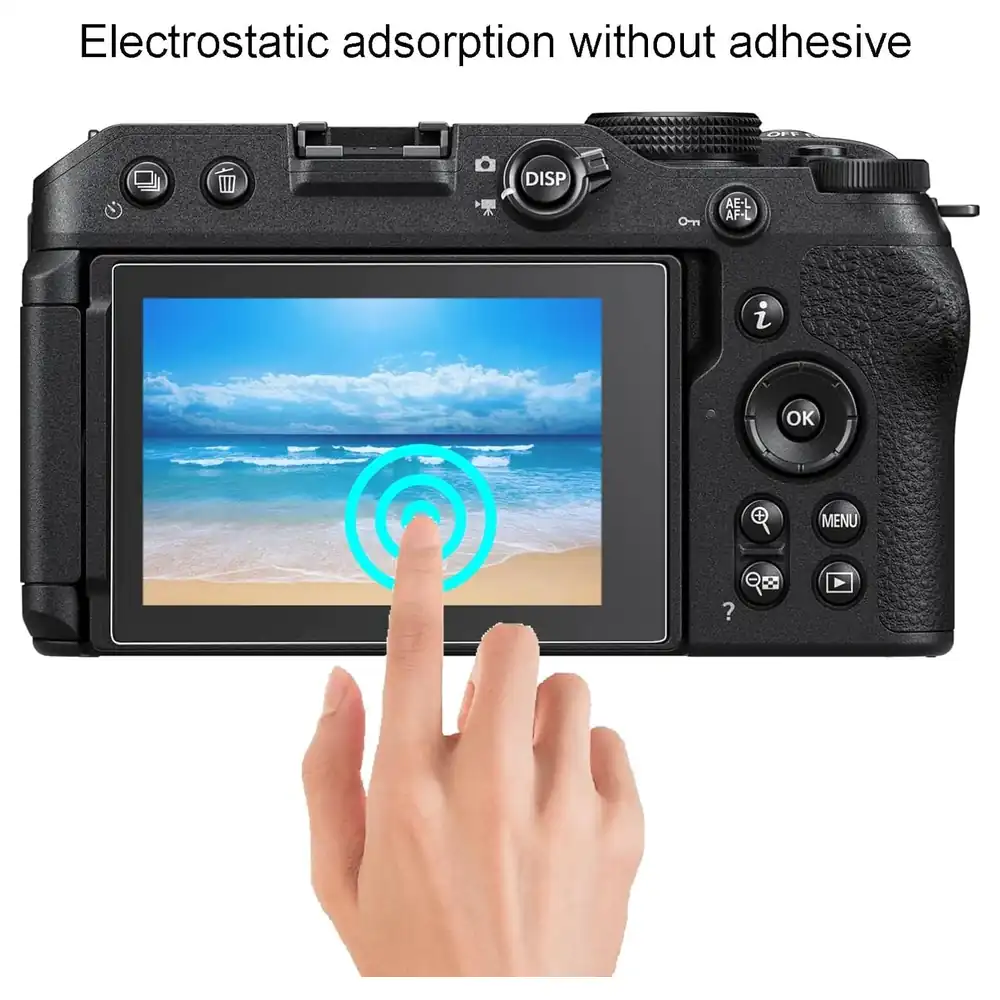 eWINNER 2 Pack 9H Tempered Glass LCD Screen Protector for Nikon Z30 Camera, 0.3mm Ultra-Thin Optical Glass with 2.5D Rounded Edges, Anti-Scratch Bubble-Free - 1T-KH8O-VB07 - Image 3