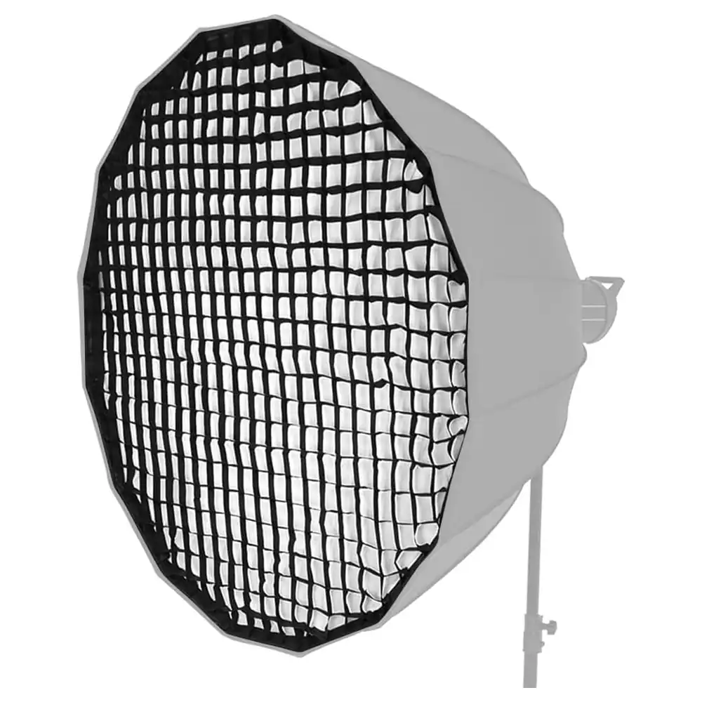 eWINNER 90cm Round Honeycomb Grid for Softbox, Foldable Nylon 5cm Cell Light Control Grid with Hook and Loop Fastening for Studio Flash and Speedlite - UG-B0C3-ORTJ