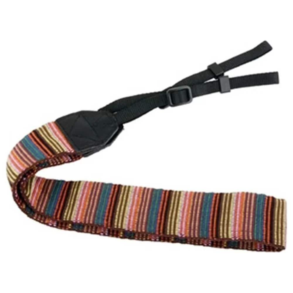 eWINNER Colorful Embroidered Woven Camera Strap for DSLR and SLR Cameras, 4cm Wide Adjustable Neck and Shoulder Strap with PU Leather Ends - 2724281184867