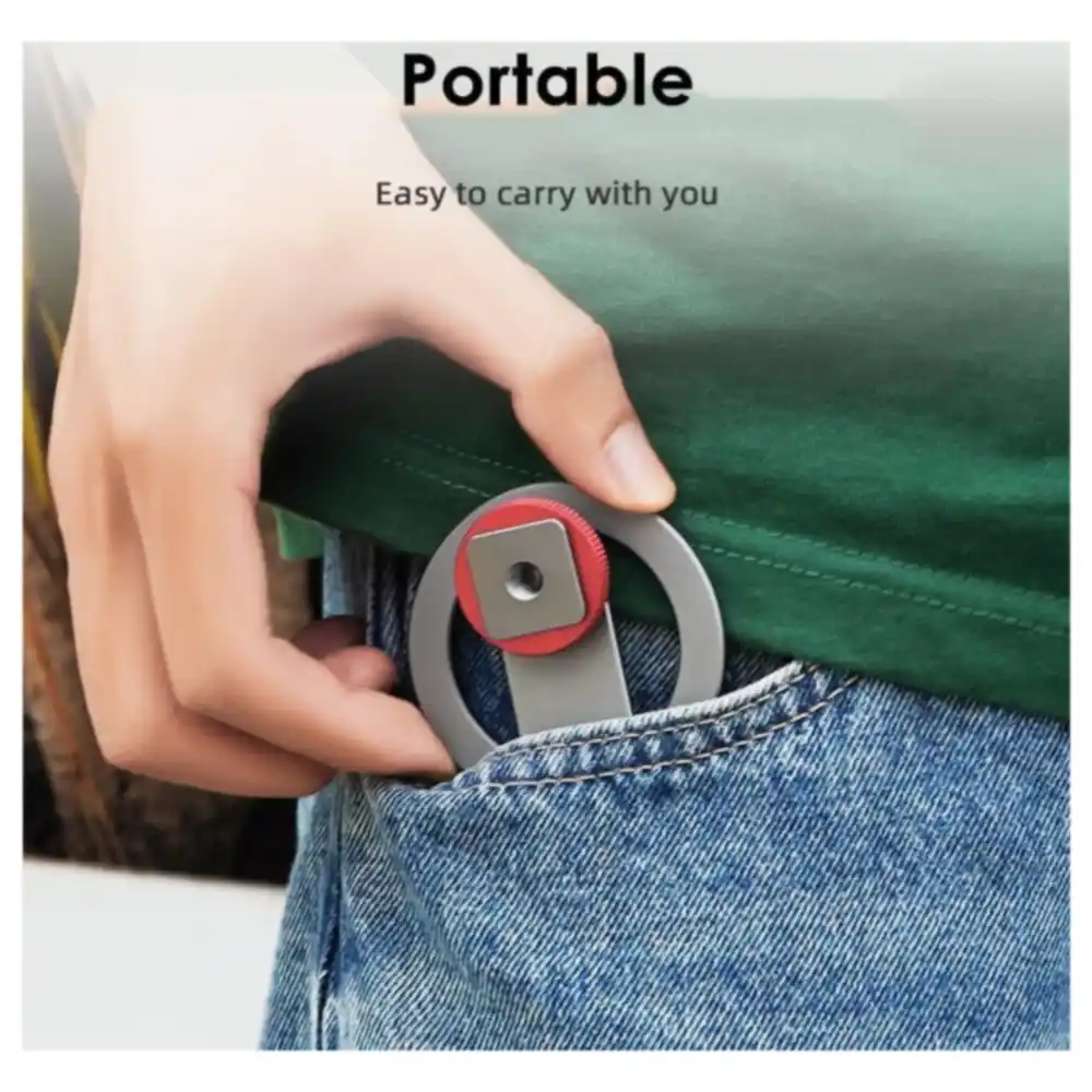 eWINNER Foldable Magnetic Cold Shoe Phone Mount with N52 Magnet, Aluminium Alloy, Quarter-Inch Screw Hole and Magnetic Ring for iPhone 17 16 15 14 - PG-63HA-D8OV - Image 9