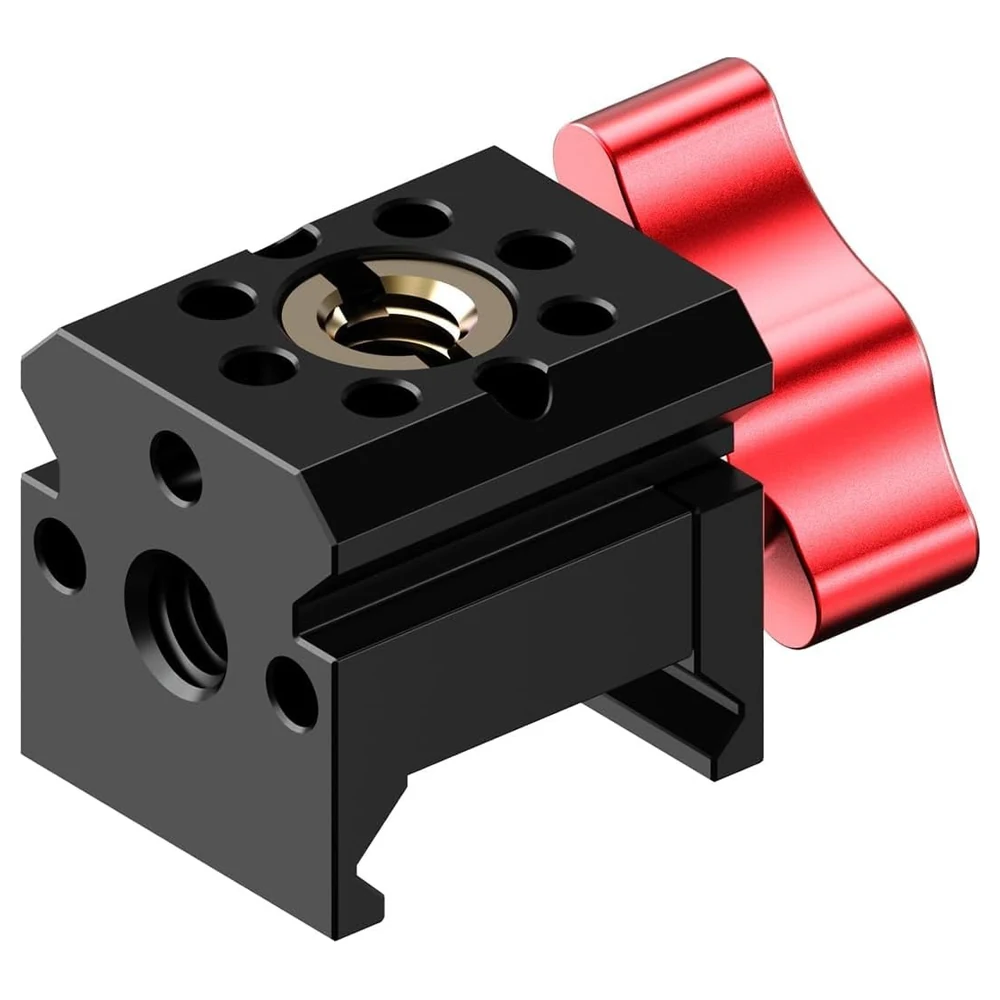 eWINNER NATO Rail Clamp Adapter for DJI Ronin RS 5, RS 4 and RS 3 Stabilizers and Camera Cages, Aluminum Alloy with Quick Locking Knob and Quarter-Inch Threads - QC-V13E-KF7U