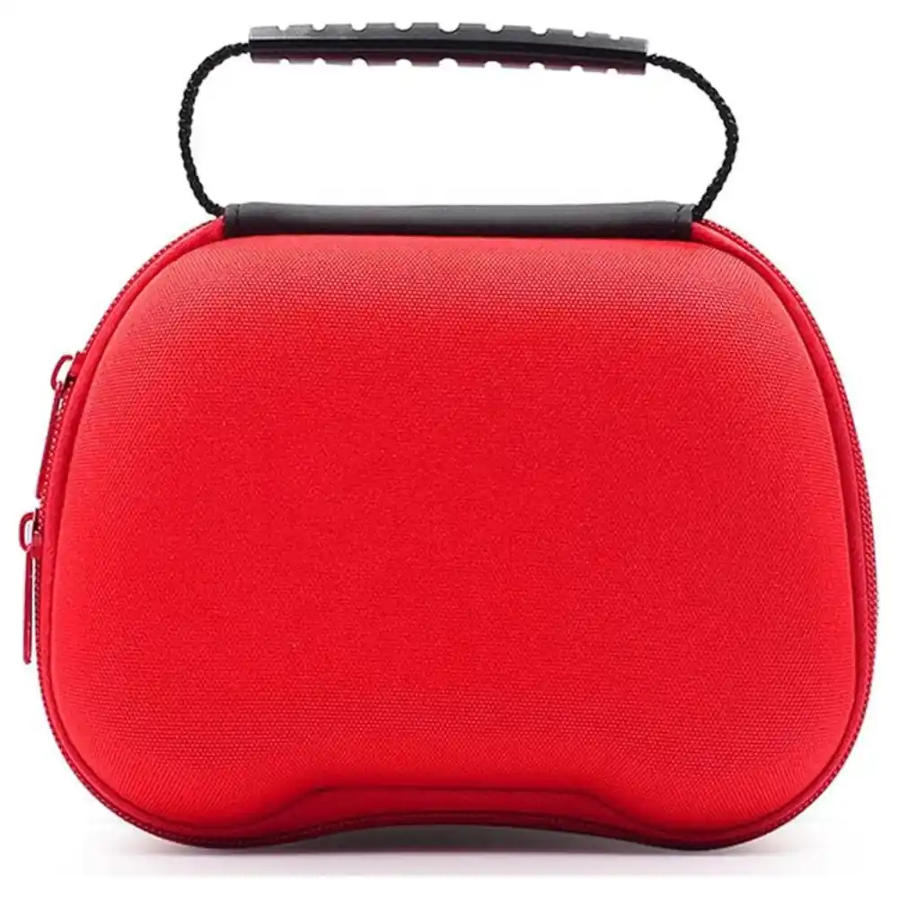 eWINNER Red Hard Shell Controller Carry Case for PS5, PS4, PS3, Switch Pro and Xbox Controllers, Shockproof EVA Travel Bag with Hand Strap and Mesh Pocket - W8-46VB-7R13