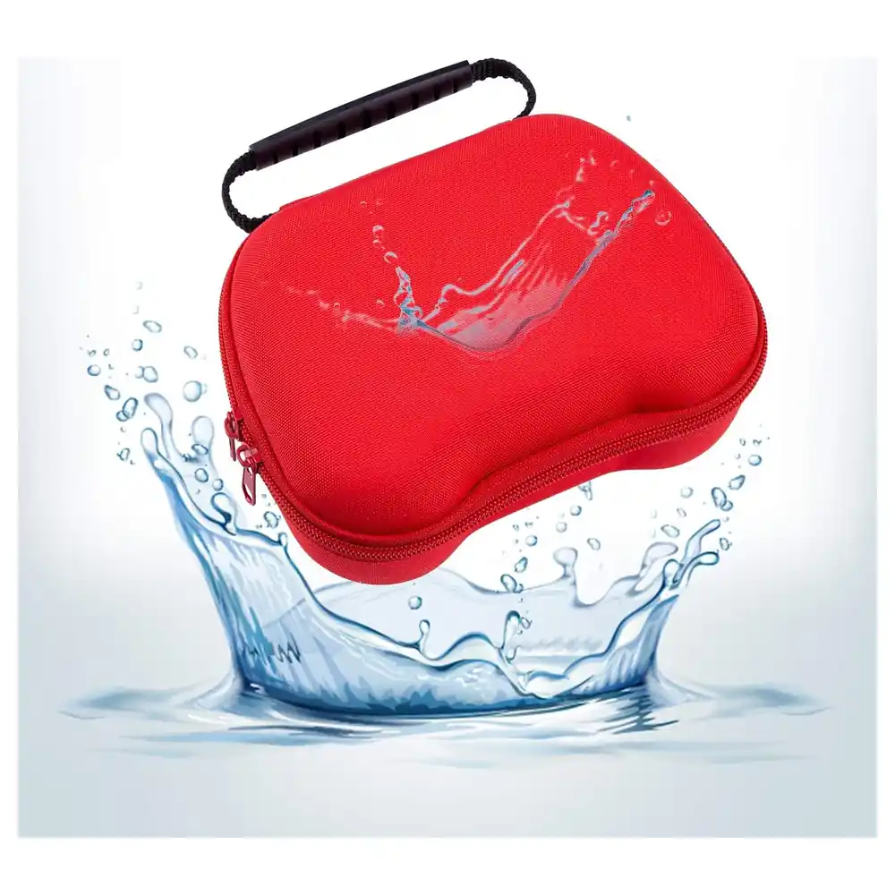 eWINNER Red Hard Shell Controller Carry Case for PS5, PS4, PS3, Switch Pro and Xbox Controllers, Shockproof EVA Travel Bag with Hand Strap and Mesh Pocket - W8-46VB-7R13 - Image 2