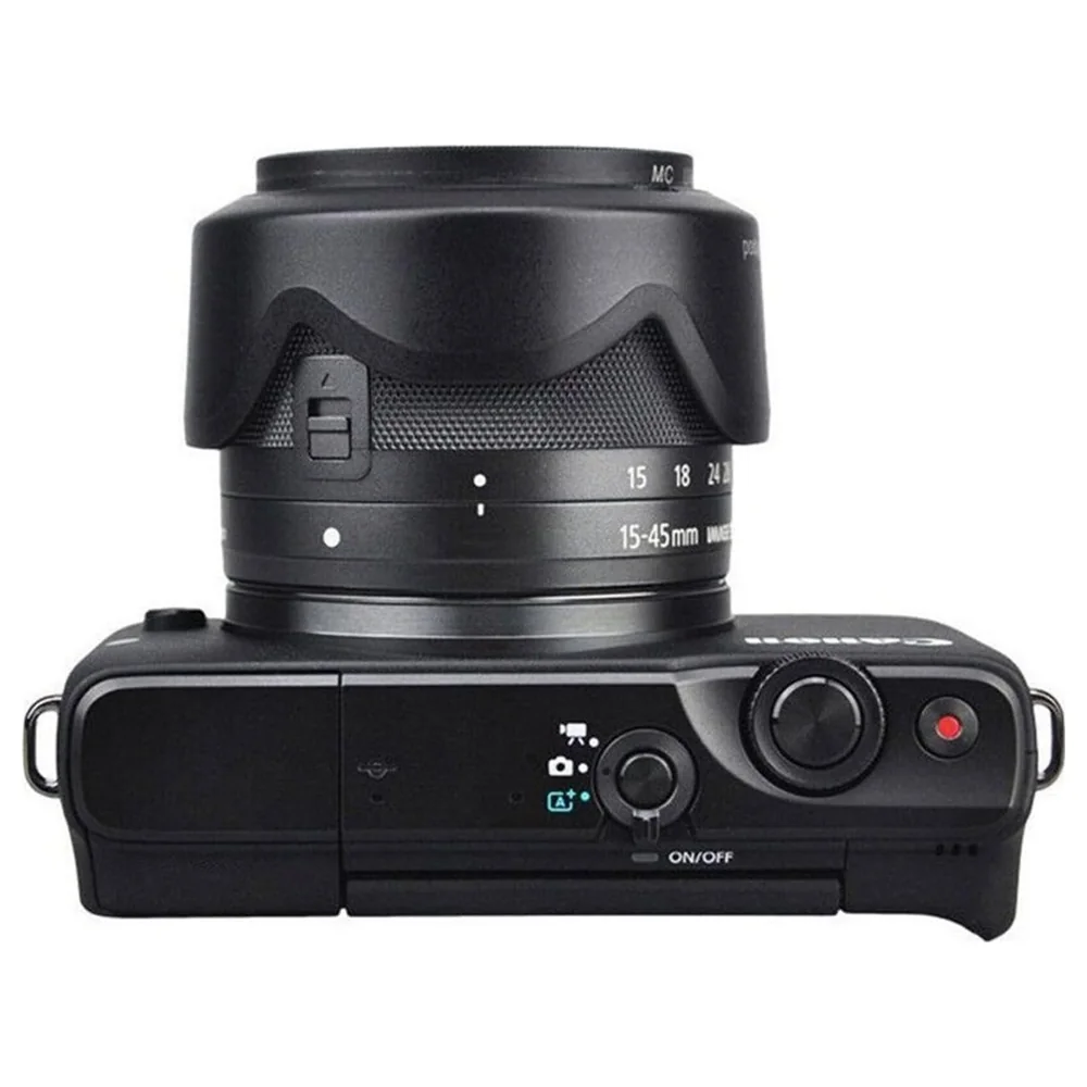 eWINNER Replacement Petal Lens Hood for Canon EF-M 15-45mm f3.5-6.3 IS STM and RF-S 18-45mm F4.5-6.3 IS STM Lenses, Reduces Flare and Glare, Black - U7-MLL8-BC2V - Image 5