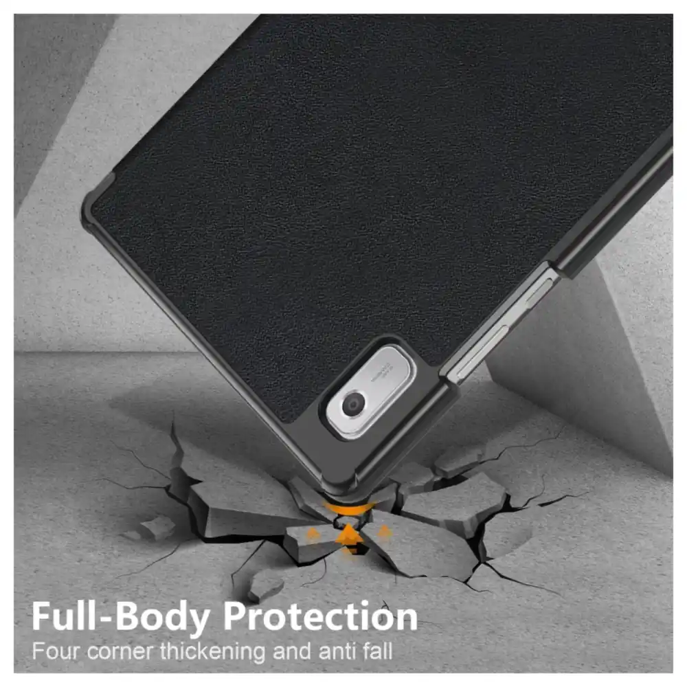 eWINNER Tri-Fold Smart Case for Lenovo Tab M9 TB-310FU 9 Inch 2023, Hard Shell Folio Cover with Auto Sleep Wake and Multi-Angle Stand, Black - TL-PNAC-VUVZ - Image 4