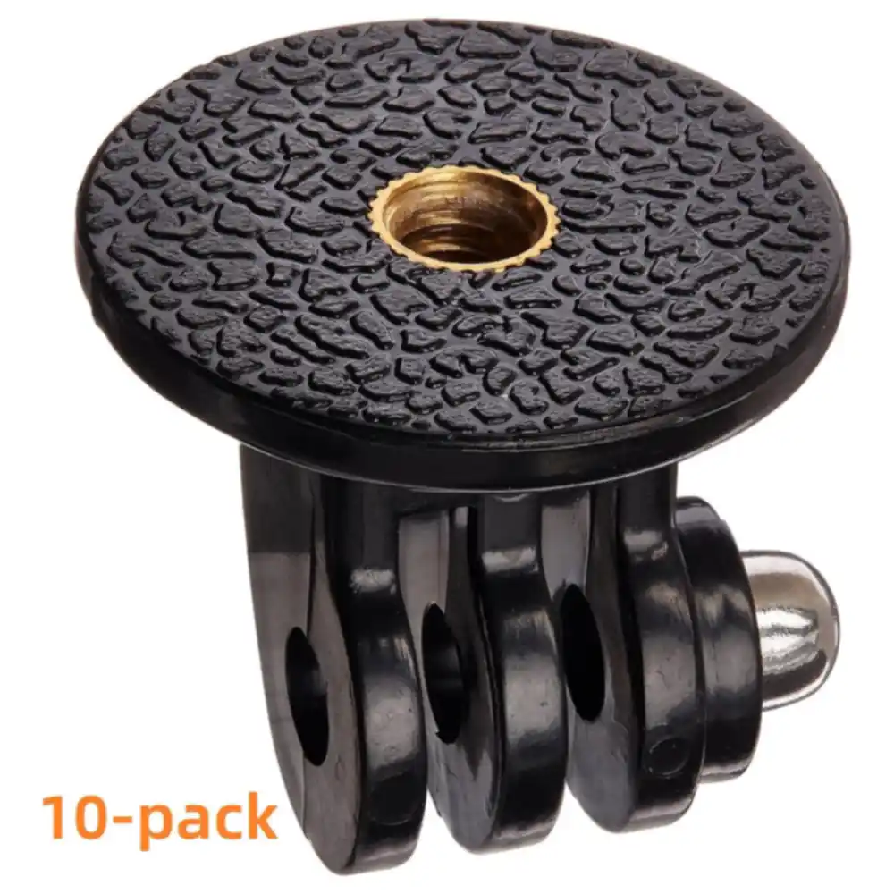 eWINNER Universal Action Camera to Standard Tripod Thread Mount Adapter 10 Pack for GoPro, Insta360, DJI Osmo Action, Yi and SJCAM, Stainless Steel and PC ABS, Black - 8H-O9GQ-BQ7M - Image 2