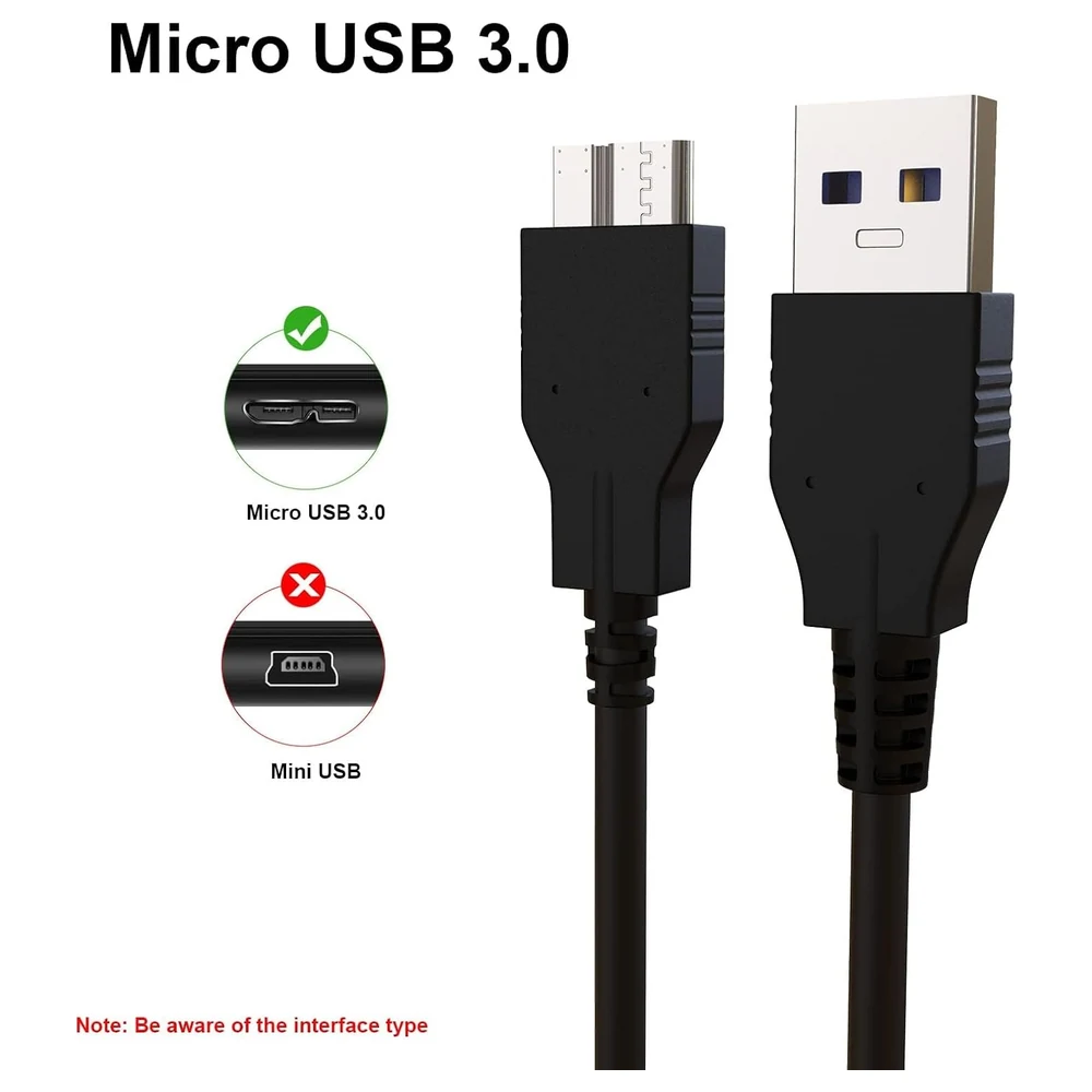 eWINNER USB 3.0 Type-A to Micro-B Camera Data Cable 1.2m, UC-E22 UC-E14 IFC-150U II Replacement for Nikon D850 D810 D500, Canon 5D Mark IV and Fujifilm GFX 50S - PX-G4I0-XF9P - Image 3