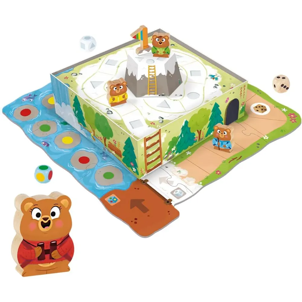 Goula Adventure Board Game for Kids, Fun 3D Game with Dice and Colorful Characters, Learn Numbers, Shapes and Colors, Perfect for Ages 3plus, 24 x 7 CM, Multicolour - 59457 - Image 4
