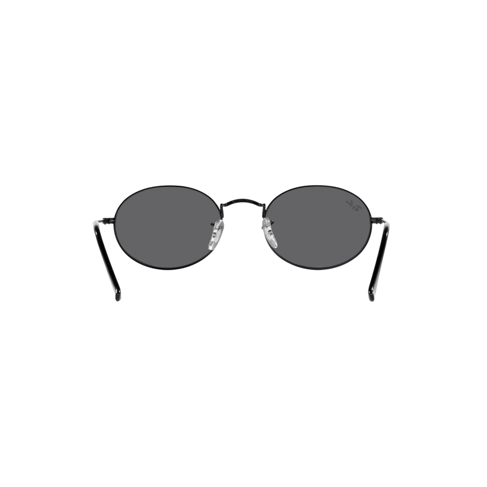 Ray-Ban RB3547 Unisex Oval Sunglasses, Black Metal Full Rim Frame, Dark Grey Crystal Lenses, Category 3 UV Protection - 0RB3547002_B1 - Image 5