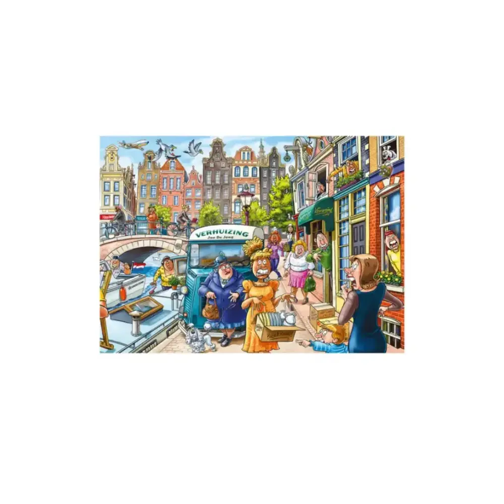 Wasgij Original 45 - Moving Day 1000 Piece Jigsaw Puzzle, Fun and Challenging, Unique Imagination Puzzle for Adults, Multi-Coloured, 68x49 CM, Eco-friendly, Multicolour - 1110100336 - Image 4