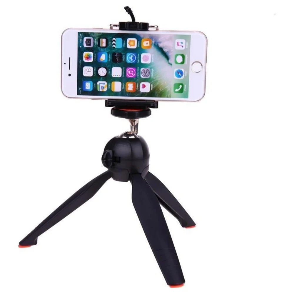 Yunteng YT-228 Mini Tabletop Tripod and Hand Grip with Ball Head, Smartphone Holder Clip and Action Camera Adapter for Phones, Cameras and GoPro - 2724308620071 - Image 5