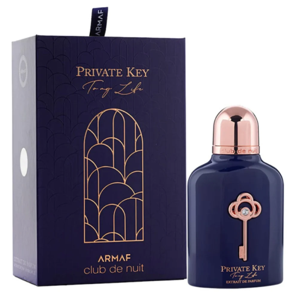 Armaf Club De Nuit Private Key To My Life Extrait de Parfum 100ml for Unisex, Long Lasting Fragrance Spray, Top Notes of Grapefruit, Bergamot, Mandarin