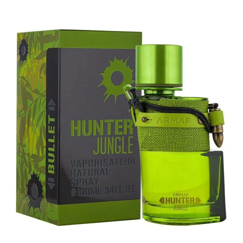 Armaf Hunter Jungle Green Eau de Parfum 100ml for Men, Woody Long Lasting Fragrance Spray, Cardamom, Lavender, Bergamot, Ideal Gift for Birthdays and Special Occasions
