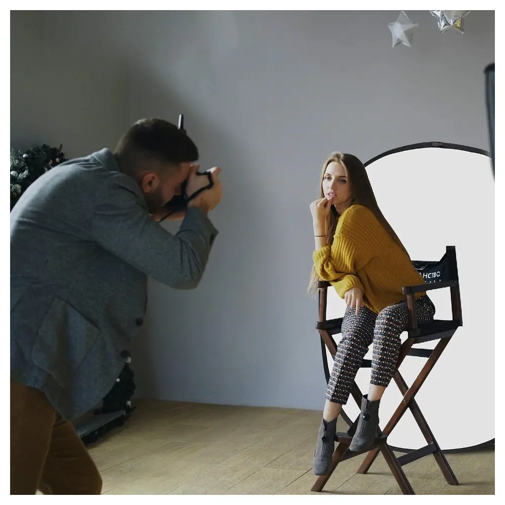 eWINNER 2-in-1 Collapsible Photography Backdrop 150 x 200 cm, Reversible White and Black Pop-Up Background Panel with Carry Bag for Portraits and Streaming - L2-UARU-Q14S - Image 9