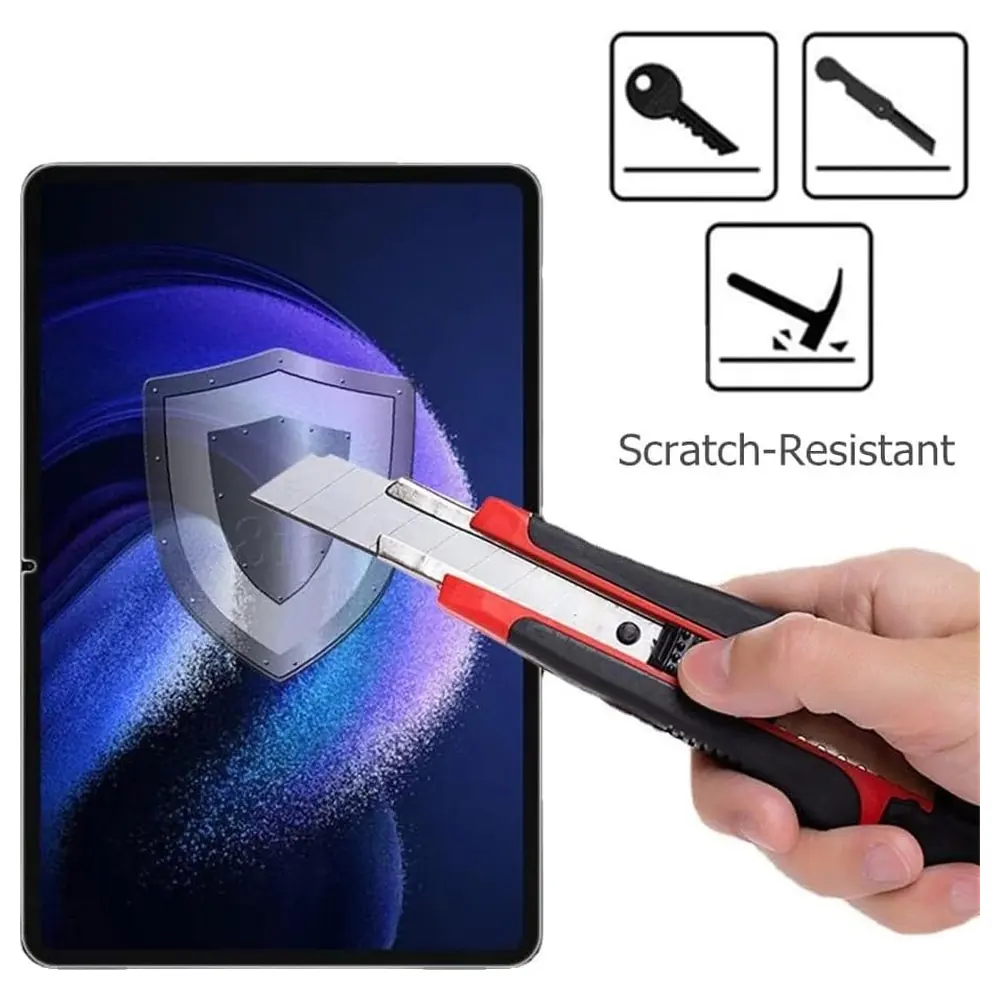 eWINNER 2 Pack Tempered Glass Screen Protector for Xiaomi Pad 6 and Pad 6 Pro 11 inch 2023, 9H Hardness, 0.33mm, Oleophobic Coating, Bubble-Free, HD Clear - 8D-1TFR-2IF8 - Image 6