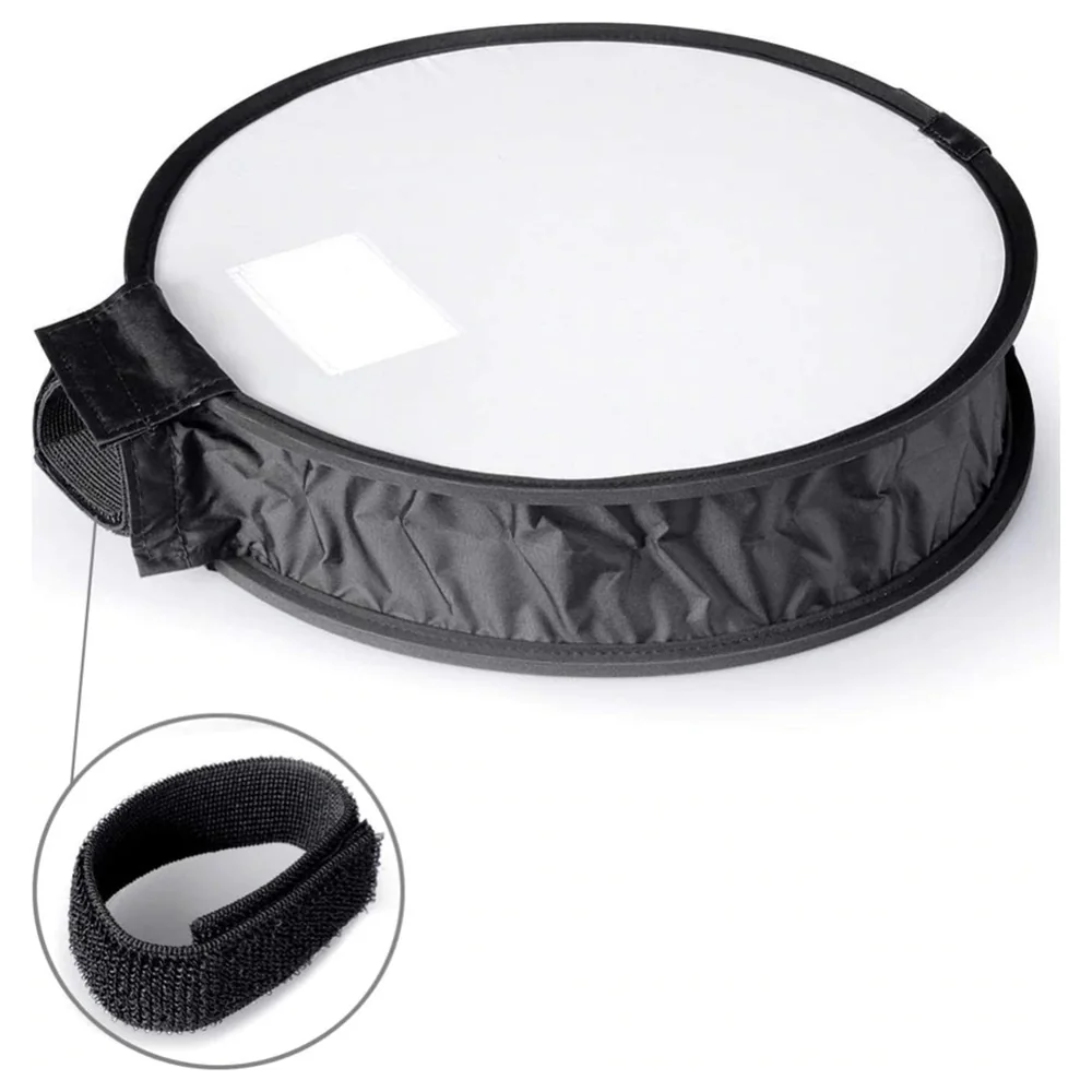 eWINNER 40 cm Round Foldable Speedlite Softbox Diffuser for Hot Shoe Flashes, Hook and Loop Strap Mount, Collapsible Design for Portraits and Studio Work - IV-G59H-CS95 - Image 2