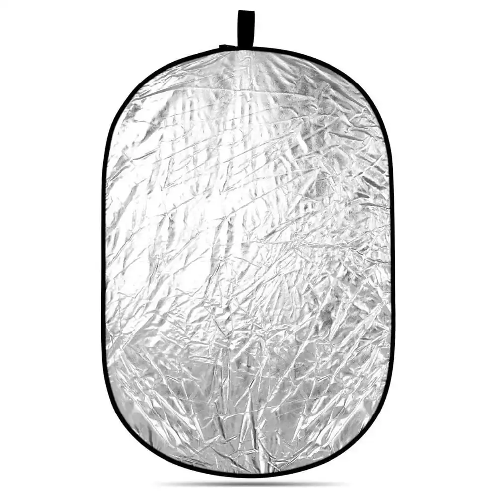 eWINNER 5-in-1 Oval Collapsible Photography Reflector 60 x 90cm with Carry Bag, Translucent Silver Gold White Black Multi-Disc for Studio and Outdoor - 2724281184638 - Image 6