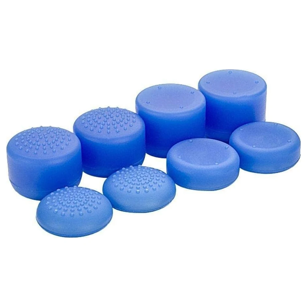 eWINNER 8-Piece Silicone Thumb Grip Caps in Blue, Anti-Slip Analog Stick Covers in Mixed Heights for PS5, PS4, Xbox, Steam Deck and Switch Pro Controllers - MH-H27B-Z4VE