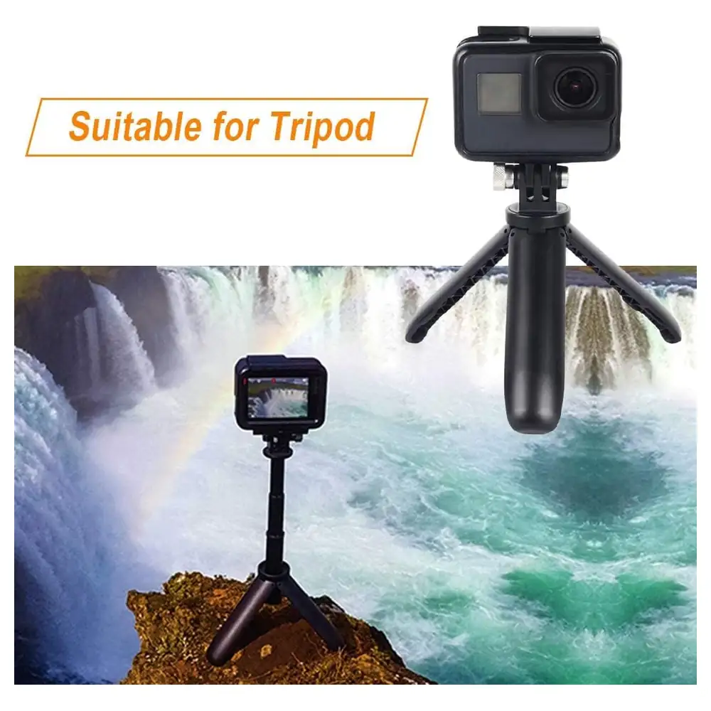 eWINNER 9 Piece Tripod Adapter Mount Set with Thumb Screws and Quarter-Inch Camera Adapters for Insta360 X5, X4, GoPro HERO13 to HERO5 and DJI Osmo Action 5 Pro, 4, 3 - LE-CX20-TKKL - Image 5