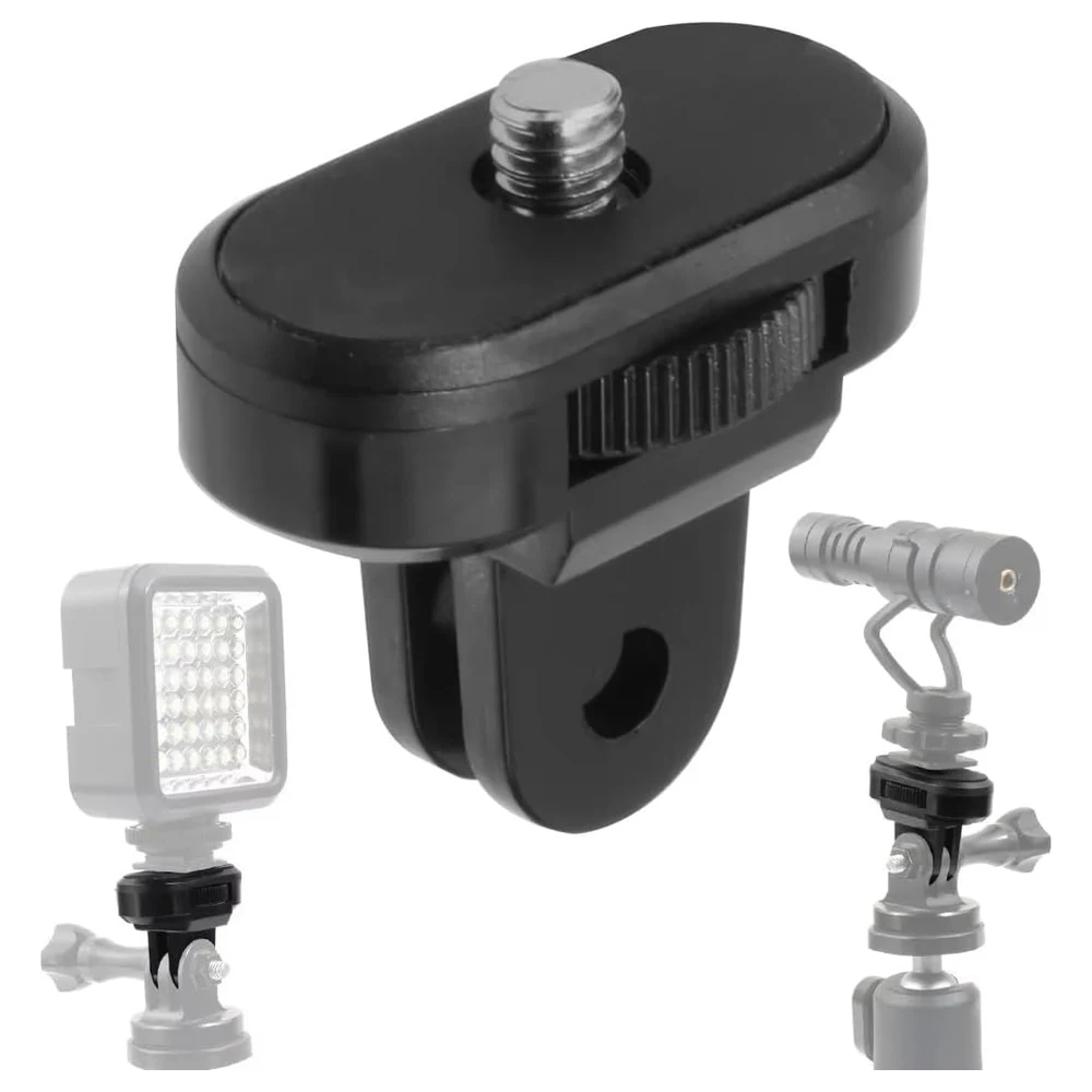 eWINNER Action Camera Tripod Mount Adapter with Quarter Inch Screw for Sony HDR-AS300 HDR-AS200V HDR-AS50 FDR-X3000, Selfie Stick and Grip Converter with Locating Pin - 30-VPNC-J80R - Image 6