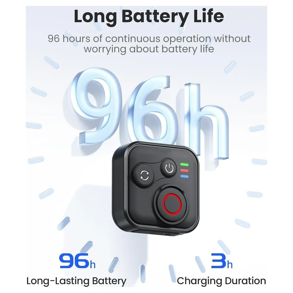 eWINNER Bluetooth Remote Control for Insta360 X5, X4, Ace Pro 2 and GoPro HERO13 Action Cameras and Phones, 50 m Range, Waterproof, 96 Hour Battery, Wrist Strap - CA-FNNT-MJZY - Image 6
