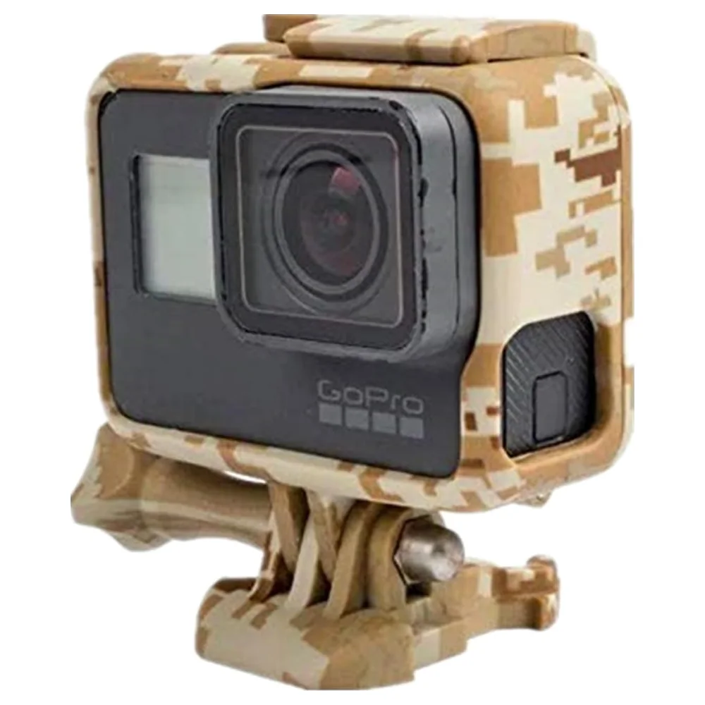 eWINNER Camouflage Protective Frame Housing for GoPro Hero 7 6 5, Open Border Frame Case with Port Cut-Outs, Base Mount, Screw and Quick Release Buckle - 27244560791651