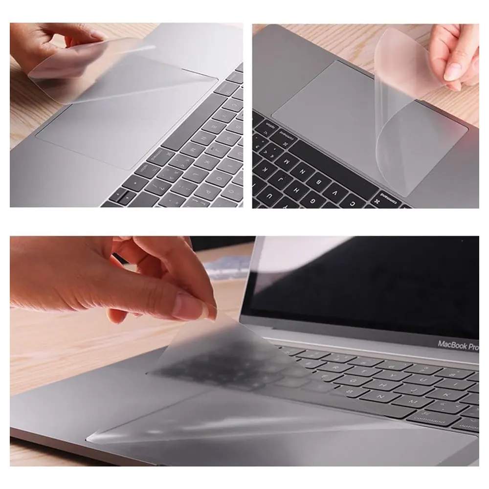 eWINNER Clear Trackpad Protector Skin 2 Pack for MacBook Pro 13 Inch A2338 A2289 A2251 M1 M2 2020-2023, Anti-Scratch Anti-Fingerprint PET Touchpad Cover - QQ-7096-OMOW - Image 4