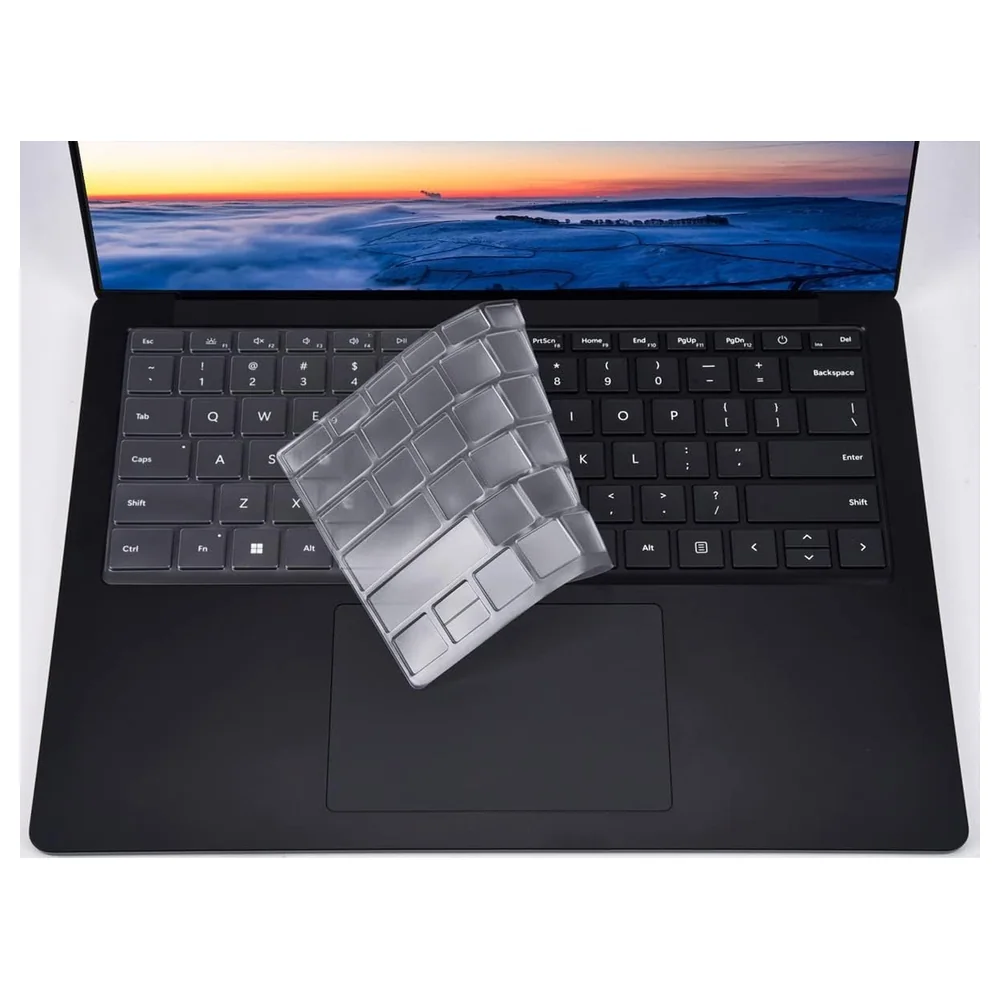 eWINNER Clear Ultra Thin TPU Keyboard Cover for Microsoft Surface Laptop 6, 5, 4 and 3 13.5 Inch and 15 Inch, Washable Spill and Dust Protector Skin - M2-S9AV-AJTG - Image 4