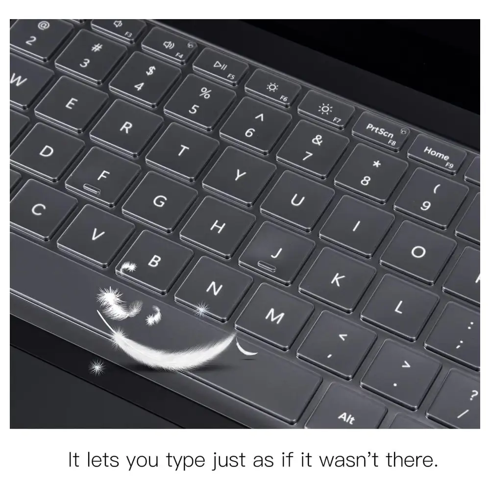 eWINNER Clear Ultra Thin TPU Keyboard Cover for Microsoft Surface Laptop 6, 5, 4 and 3 13.5 Inch and 15 Inch, Washable Spill and Dust Protector Skin - M2-S9AV-AJTG - Image 5