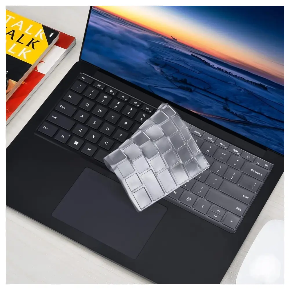 eWINNER Clear Ultra Thin TPU Keyboard Cover for Microsoft Surface Laptop 6, 5, 4 and 3 13.5 Inch and 15 Inch, Washable Spill and Dust Protector Skin - M2-S9AV-AJTG - Image 6