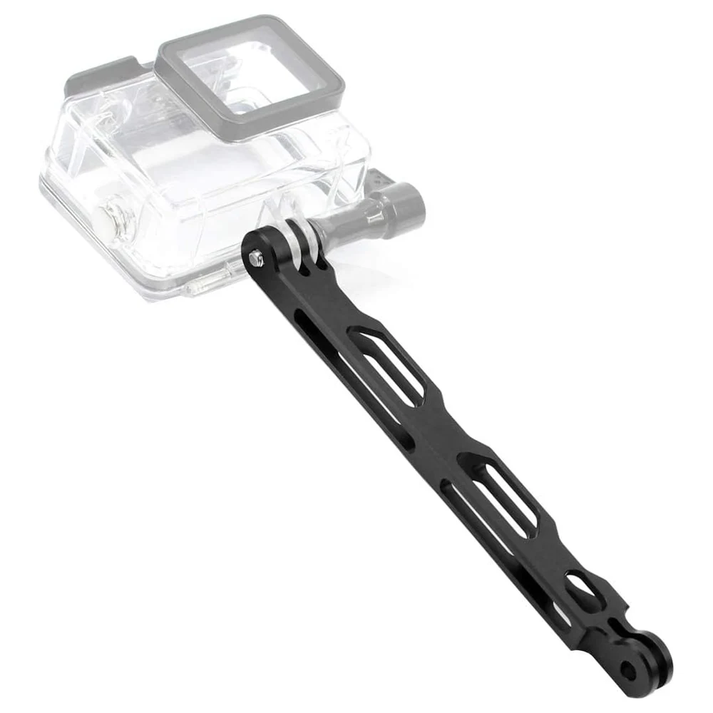 eWINNER CNC Aluminium Alloy Extension Arm for GoPro Hero 13 12 11 10 9, DJI Osmo Action, Insta360 and AKASO Cameras, Hollow Pole Mount with Quarter-Inch Hole - HI-AKOD-O2R9 - Image 3