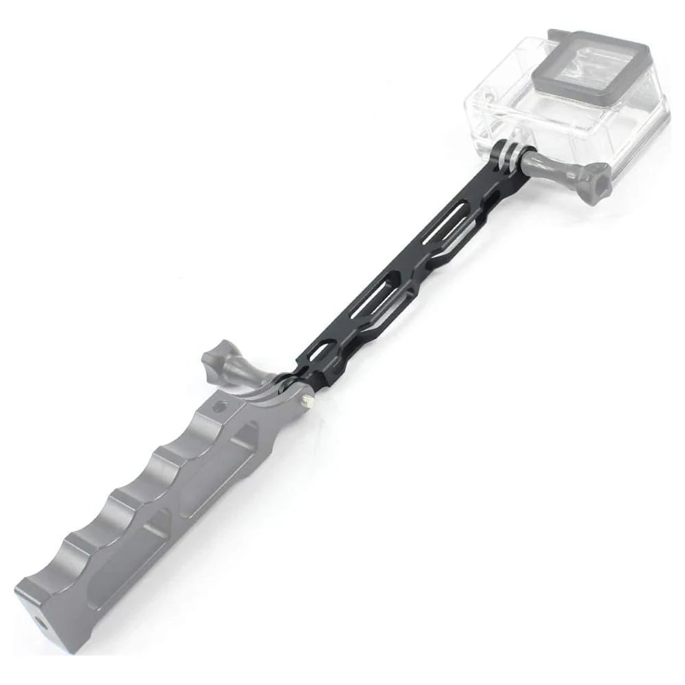 eWINNER CNC Aluminium Alloy Extension Arm for GoPro Hero 13 12 11 10 9, DJI Osmo Action, Insta360 and AKASO Cameras, Hollow Pole Mount with Quarter-Inch Hole - HI-AKOD-O2R9 - Image 4