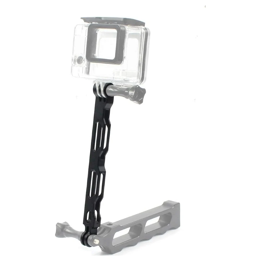 eWINNER CNC Aluminium Alloy Extension Arm for GoPro Hero 13 12 11 10 9, DJI Osmo Action, Insta360 and AKASO Cameras, Hollow Pole Mount with Quarter-Inch Hole - HI-AKOD-O2R9 - Image 5