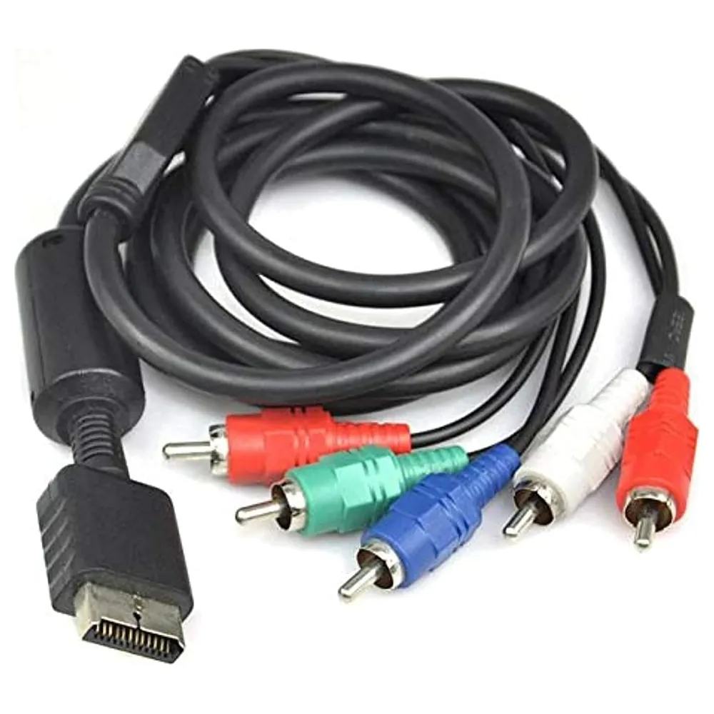 eWINNER Component AV Cable for Sony PlayStation 2 and PlayStation 3, HD Component Video and Stereo Audio RCA Lead with Dual Ferrite Cores for TV Connection - 2724298797357