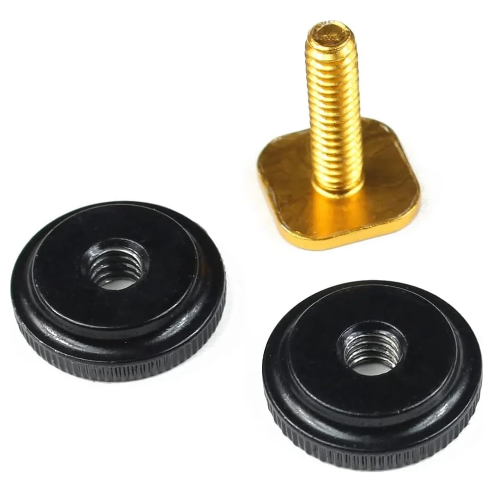 eWINNER Hot Shoe to Quarter-Inch Screw Adapter with Double Locking Nuts, Aluminium Alloy Camera Mount for Microphones, LED Lights and Monitors, Black and Gold - AE-D8TU-HAYR - Image 5