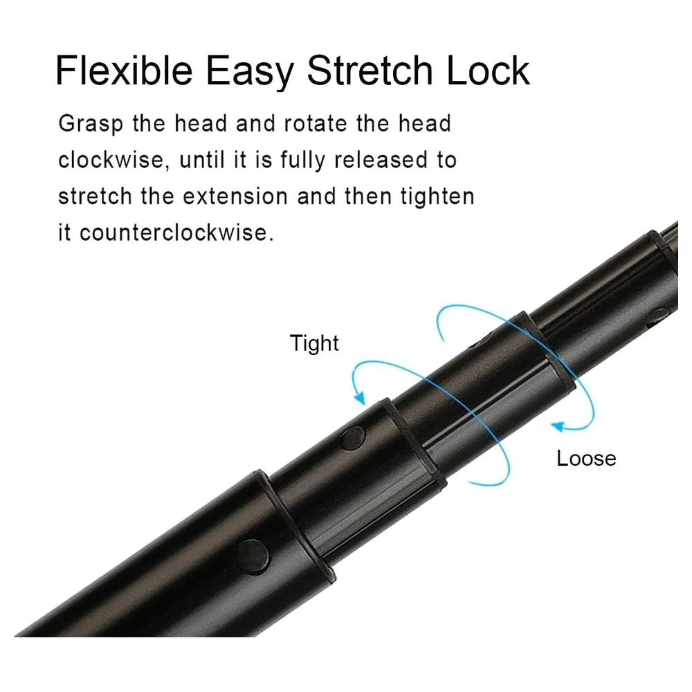 eWINNER Invisible Selfie Stick for Insta360 X5 X4 X3, ONE X2, ONE RS, ONE R and ONE X, Telescopic Aluminium Alloy Extension Rod with Quarter-Inch Screw Mounts - N0-WNV0-ZJNT - Image 4