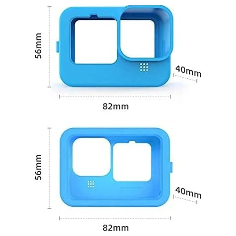 eWINNER Silicone Protective Sleeve Case for GoPro Hero 12, 11, 10 and 9 Black with Lens Cover and Lanyard, Slim Anti-Scratch Action Camera Skin, Blue - UF-6DQ7-V8G4 - Image 7
