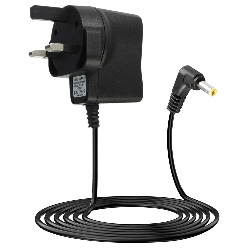 eWINNER Travel Wall Charger for Sony PSP 1000, 2000 and 3000 Series with UK Plug, Built-In Protection Chip and Right-Angle DC Connector - W9-0T1Y-U50G