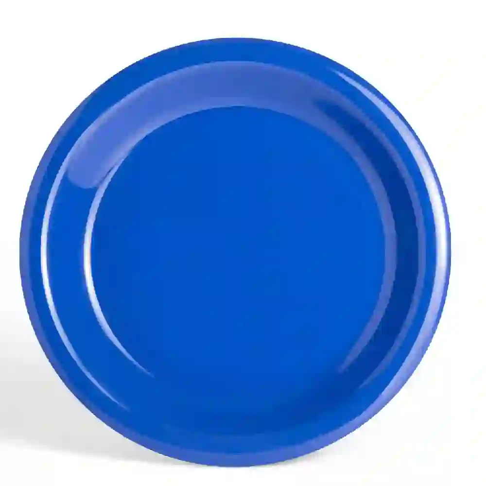 Hoover Blue Lightweight Melamine Dessert Plate with Smooth Wipe-Clean Surface, 20 cm - HVRFLB200DP