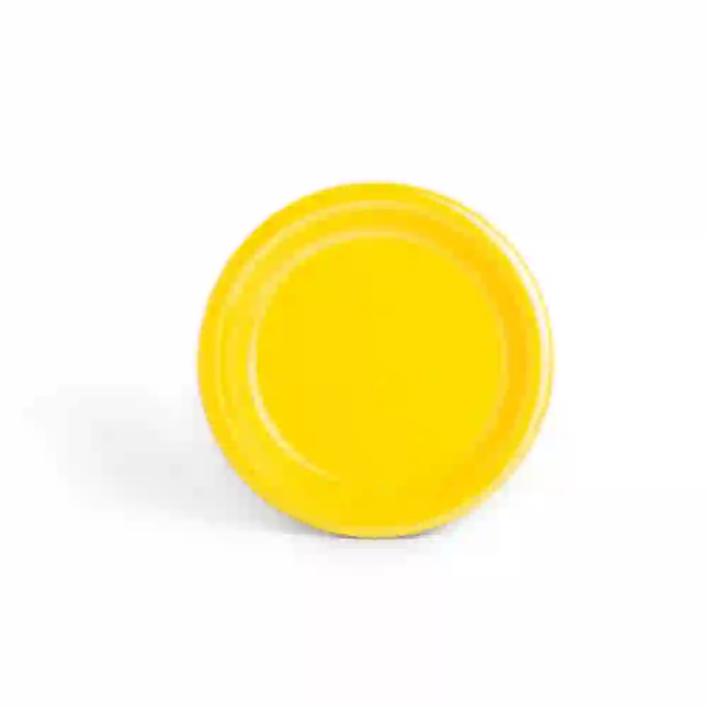 Hoover Yellow Lightweight Melamine Dessert Plate with Smooth Wipe-Clean Surface, 20 cm - HVRFY200DP