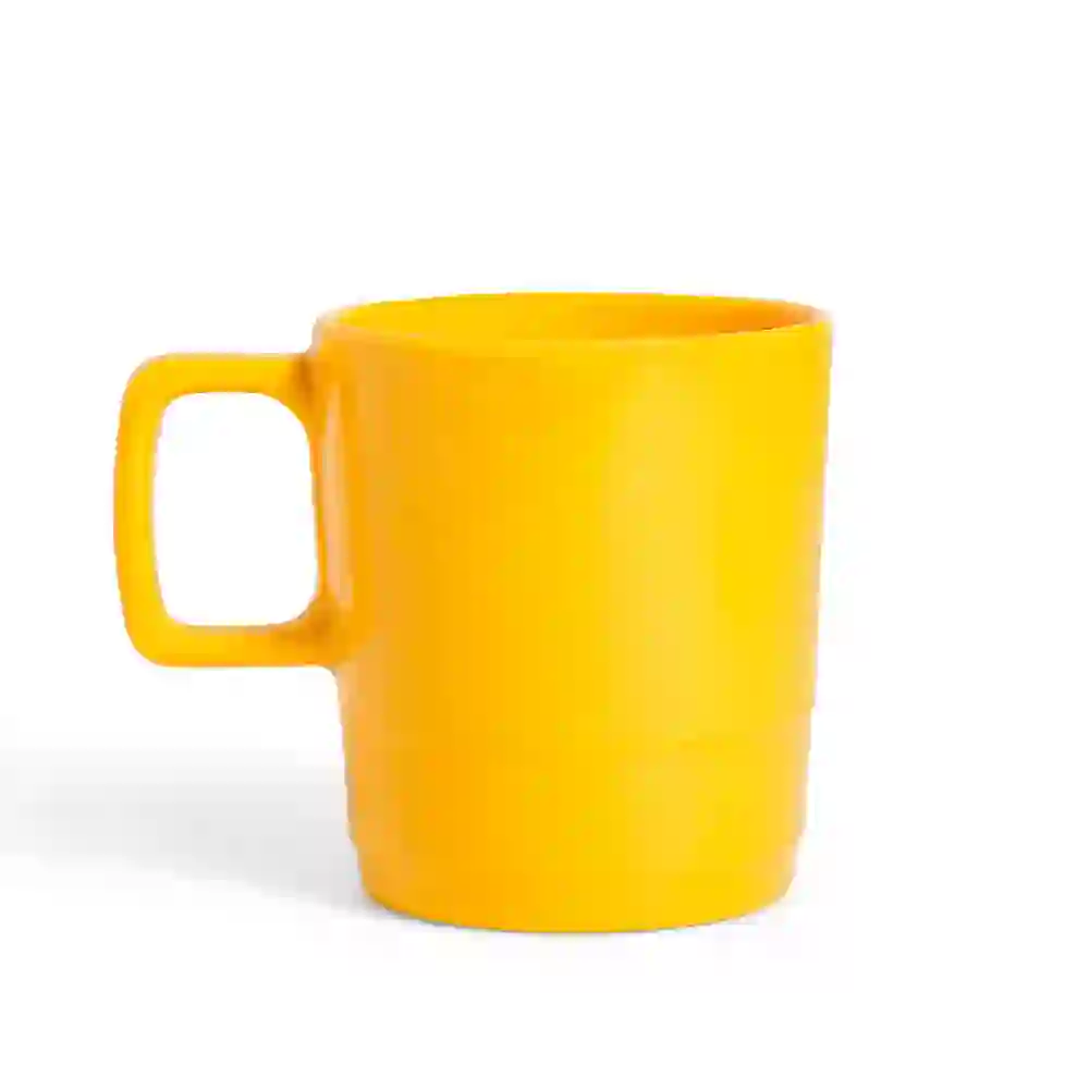 Hoover Yellow Lightweight Melamine Mug with Smooth Wipe-Clean Surface, 8.5 cm - HVRFY583