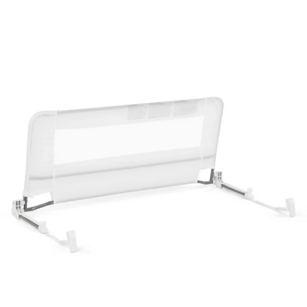 Regalo Swing Down Bed Rail, Safe and Convenient Bed Barrier for Toddlers, Sturdy Metal Frame, Easy Installation, Wipeable Cover, Fits Queen-Sized Mattress, White - 2020 N