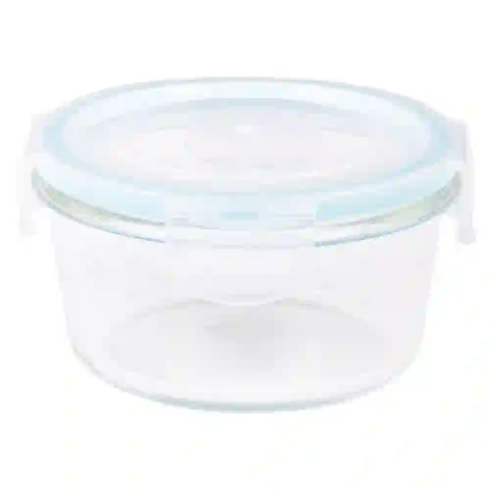 Taliona Boro Pro 410ml Premium Borosilicate Glass Round Food Storage Container with Lid, Reusable Kitchen Storage Box for Food Preservation and Organisation - TL2213353