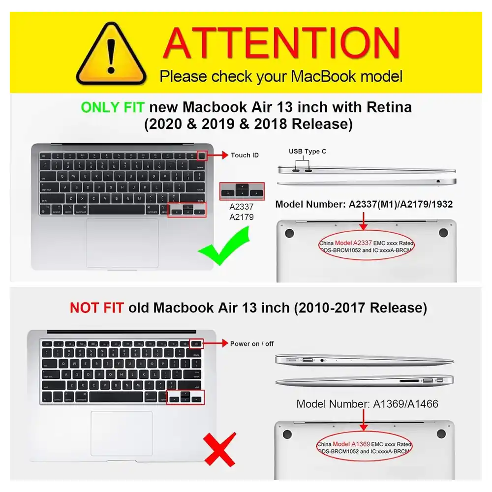 eWINNER Hard Shell Case with Fold-Out Kickstand for MacBook Air 13 Inch 2018-2021 M1 A2337 A2179 A1932, Slim Matte Protective Cover with Cooling Vents, White - NW-HE2Y-QO9J - Image 2