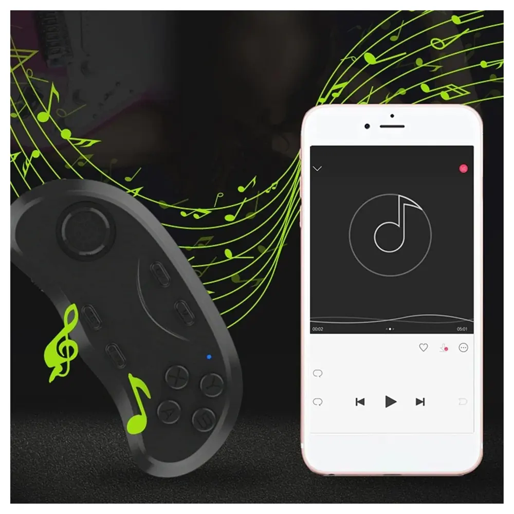 eWINNER Wireless Bluetooth Gamepad Remote for Android, Mini Game Controller with 360 Degree Joystick, Mouse Mode, Media Keys and AAA Battery Power - UG-54JW-IWBK - Image 8