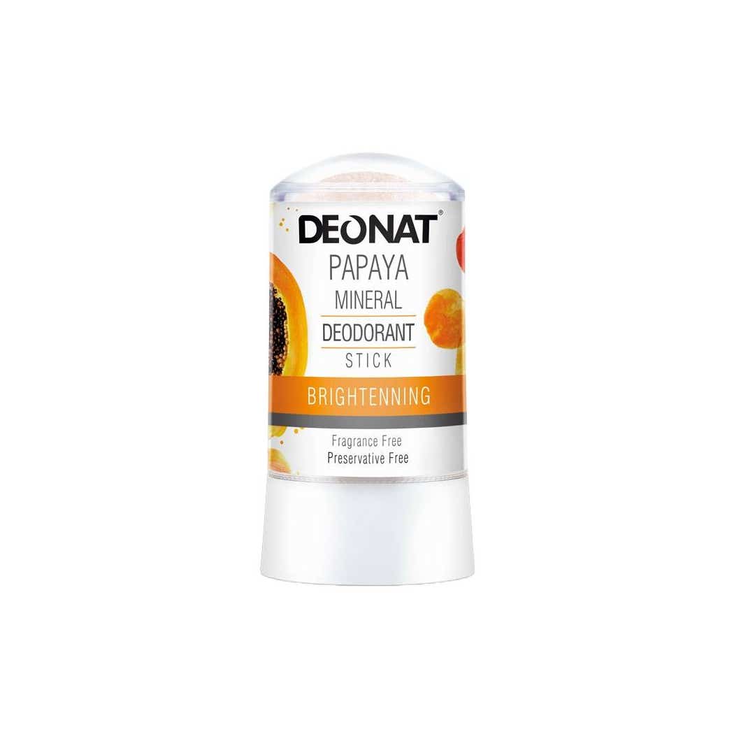 DEONAT Papaya Mineral Deodorant Stick 60g - Image 2